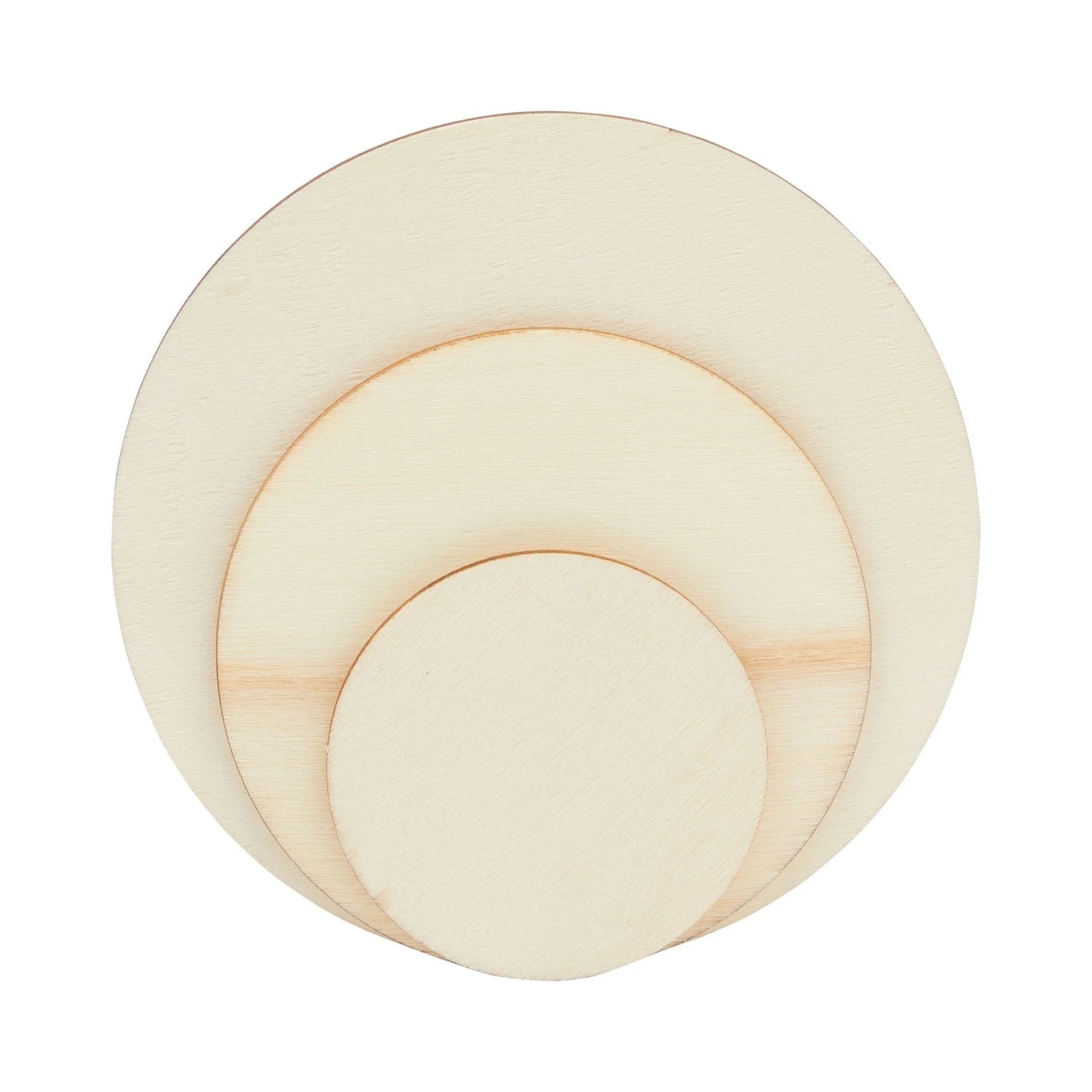 130-Pack Unfinished Wooden Circles & Squares