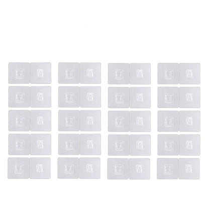 Double-Sided Adhesive Wall Utility Hooks with Suction Cup