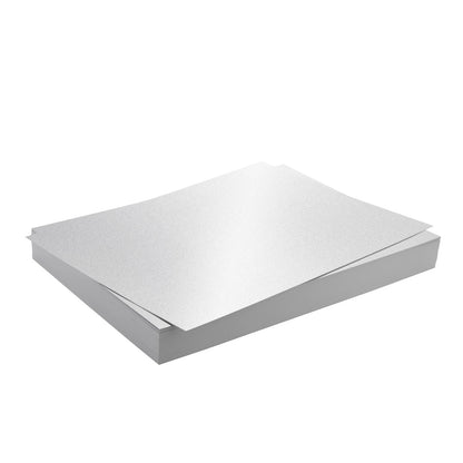96-Pack White Metallic Cardstock Paper