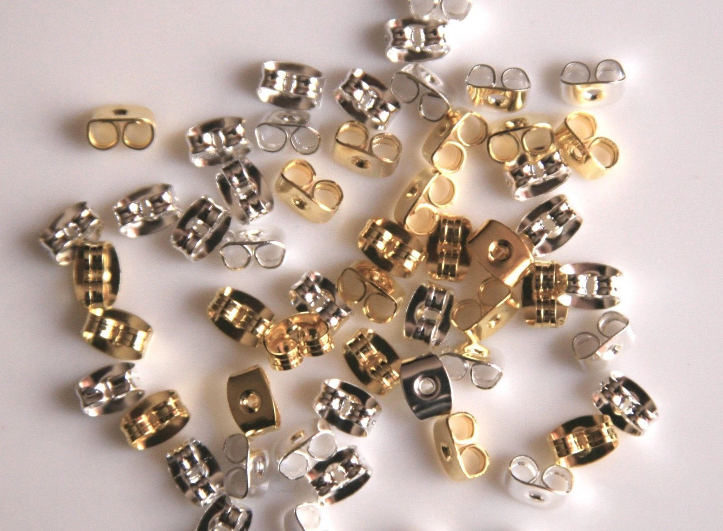 100 Pack Earring Back Butterfly Ear Nuts