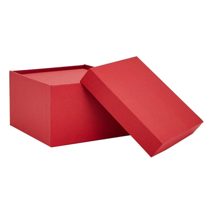4-Pack Red Square Nesting Gift Boxes with Lids
