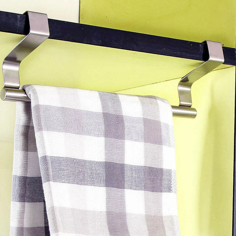 2 PCS Over Door Towel Rack Bar Hook