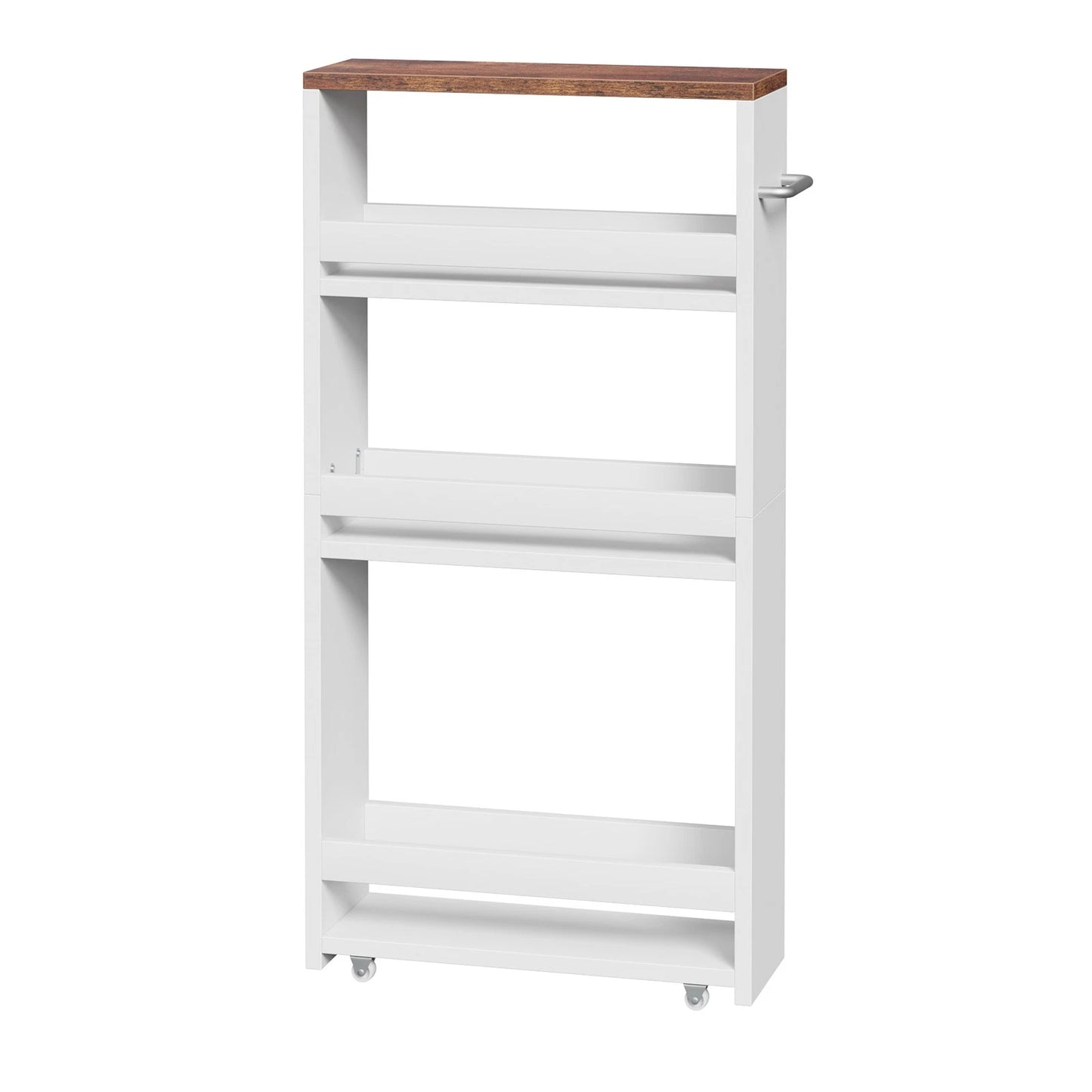 Home Collection 4-Tier Slim Rolling Storage Cart