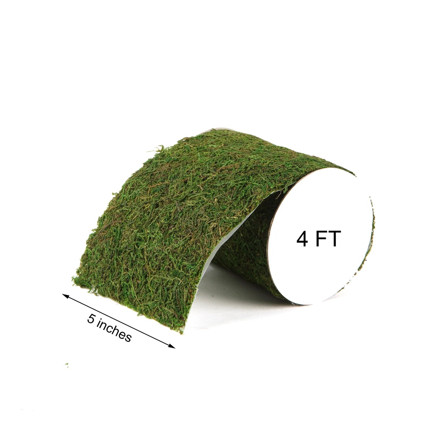 Home Collection 5"x48" Natural Green Moss Ribbon Roll