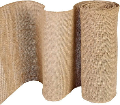 SOLD BY THE YARD: 14" Wide Natural Burlap Fabric