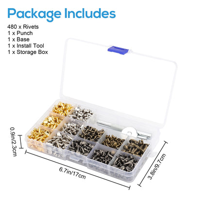 240 Set Leather Rivet Kit