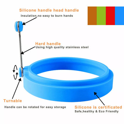 4-Pack Silicone Egg Frying Rings