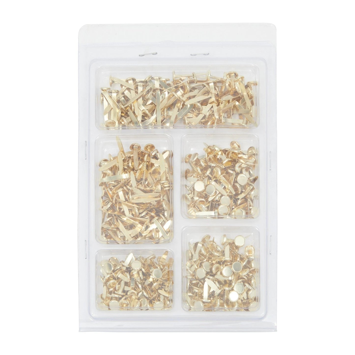 500-Piece Assorted Mini Paper Fasteners