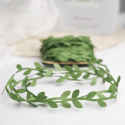 Home Collection 67FT Artificial Leaf Ribbon Trim Satin Vine Craft Leaves