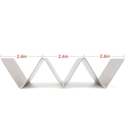 2-Piece Stainless Steel Taco Holder Stand