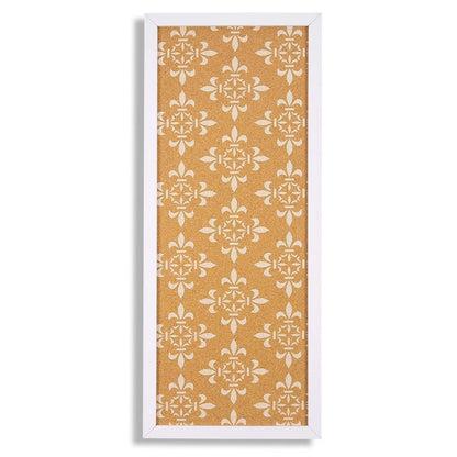 Decorative Cork Board for Walls with White Frame
