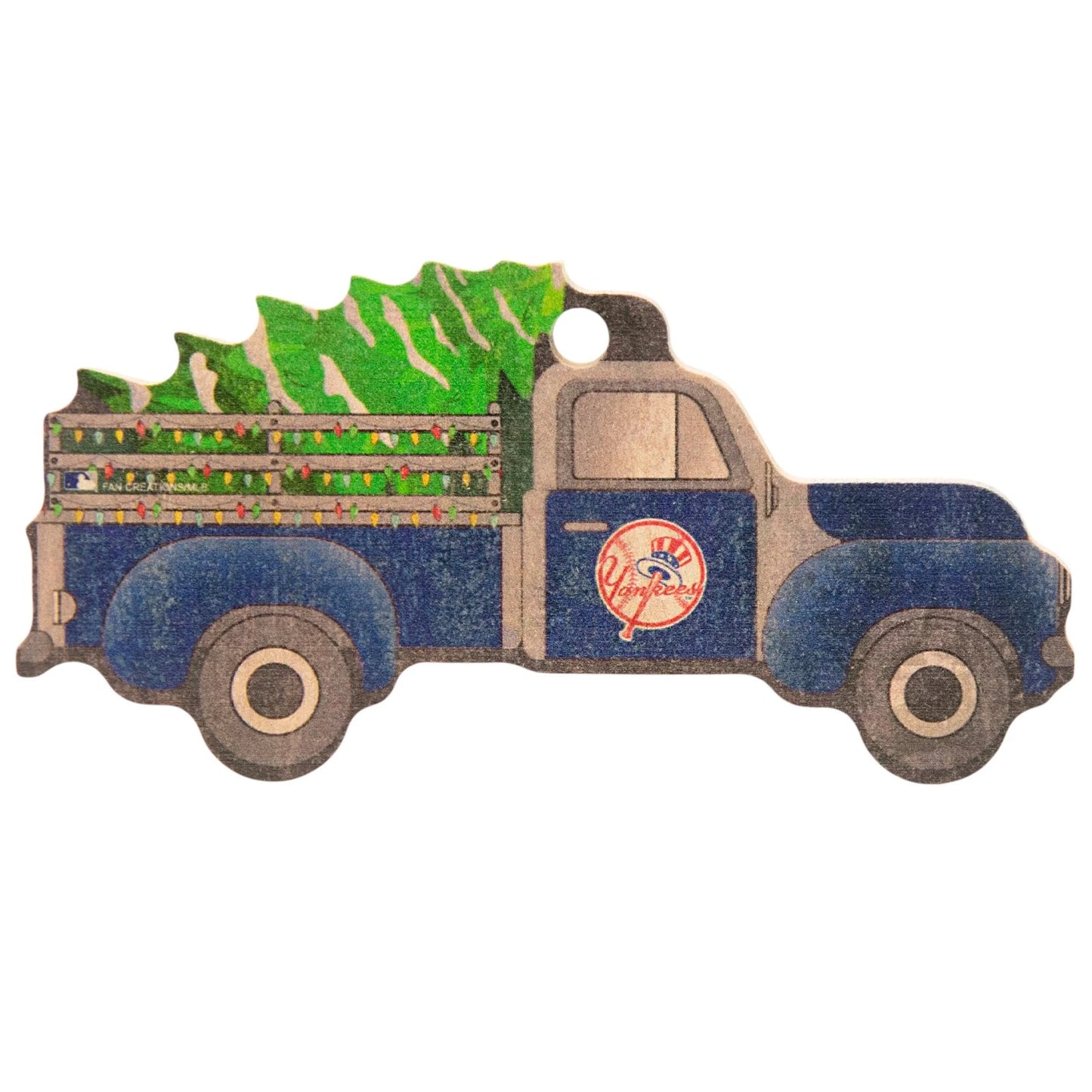 MLB New York Yankees Wooden Truck Ornament