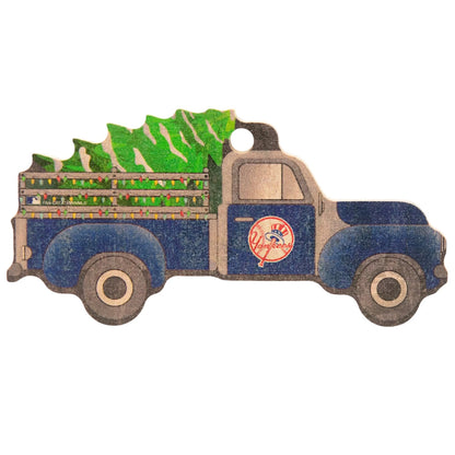 MLB New York Yankees Wooden Truck Ornament