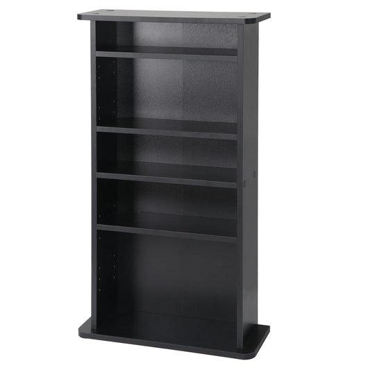 Adjustable Media Rack Shelf Organizer