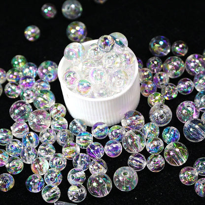 10mm Clear/AB Iridescent Bubble Beads – 60 Pcs