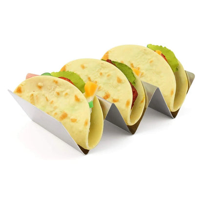 2-Piece Stainless Steel Taco Holder Stand