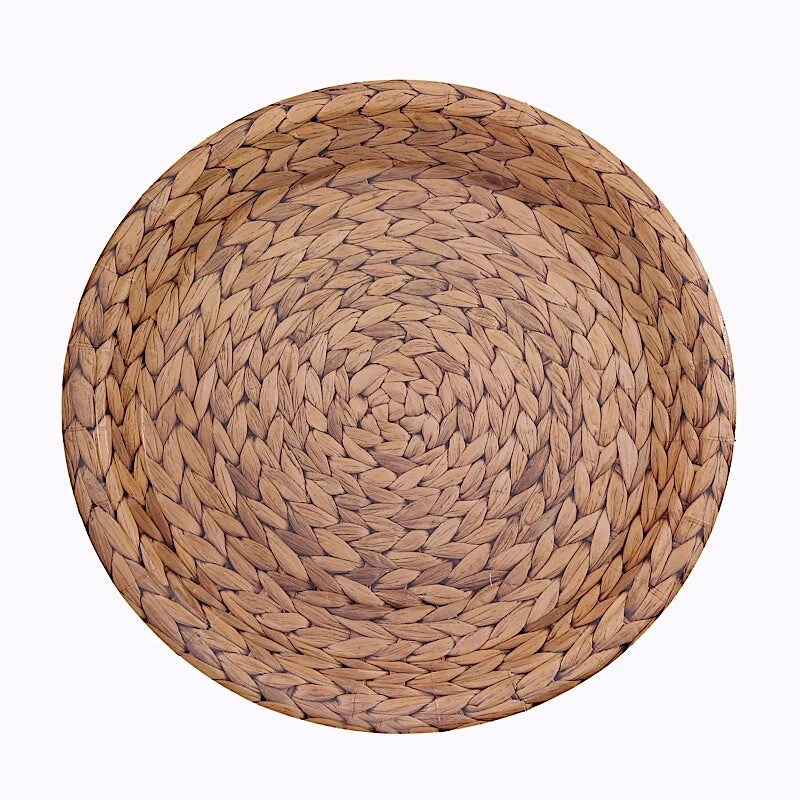 Home Collection 25-Pack 9" Rattan Print Paper Dinner Plates