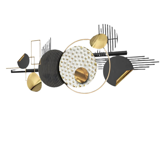 59" Abstract Metal Wall Art – Modern Minimalist Line Art