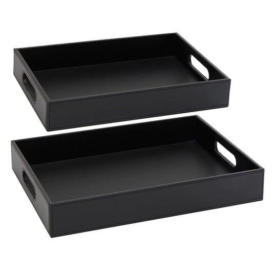2-Pack Wooden Nesting Serving Tray