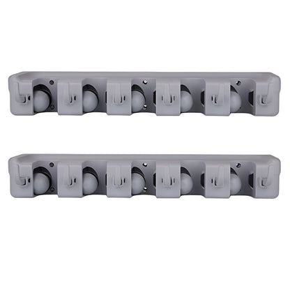 2-Pack Mop and Broom Holder Wall Organizer