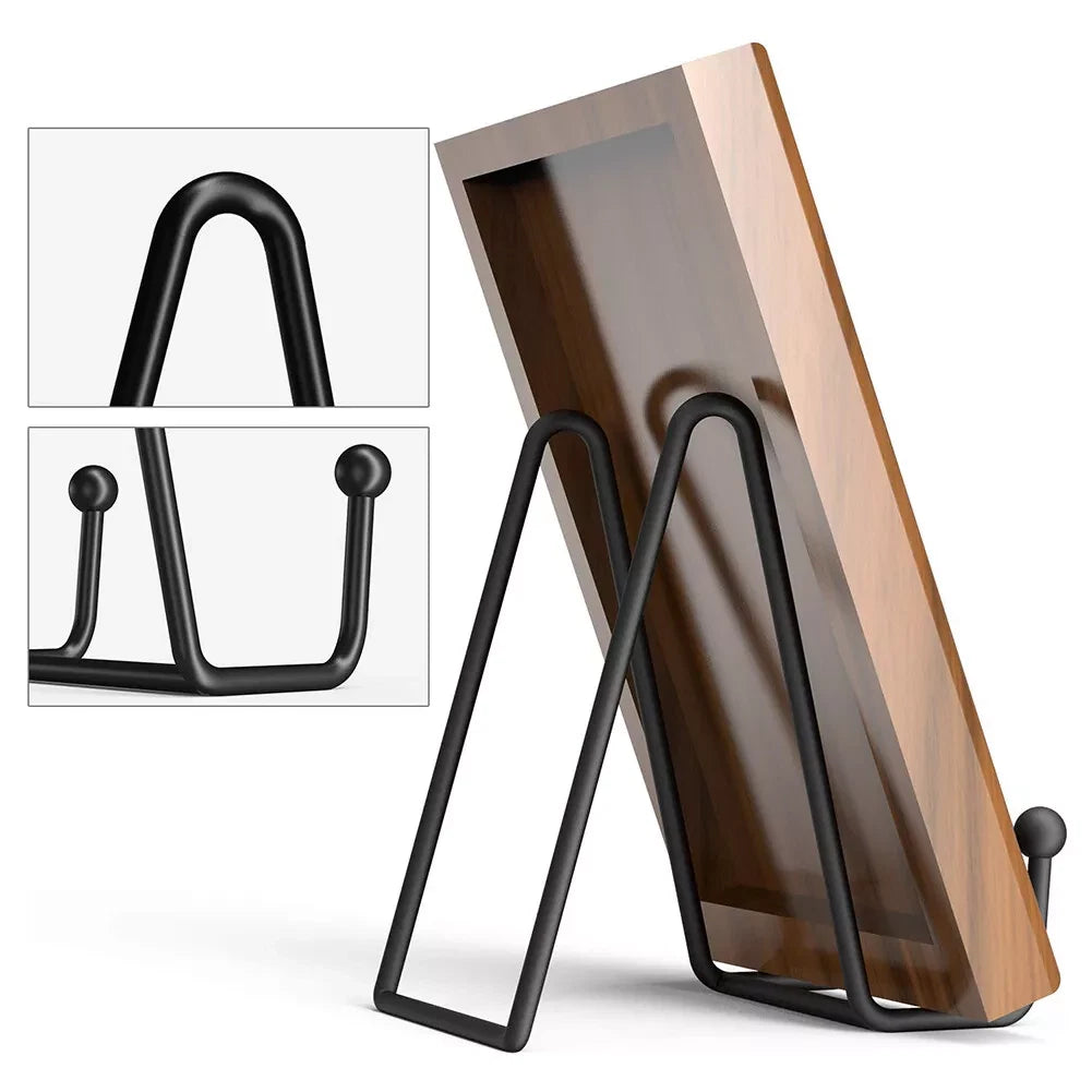 Home Collection 2 Pack Metal Display Easel Stand for Picture, Plate & Book – Iron Frame Holder