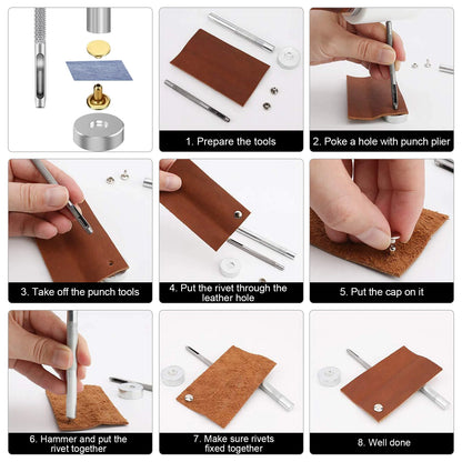 240 Set Leather Rivet Kit