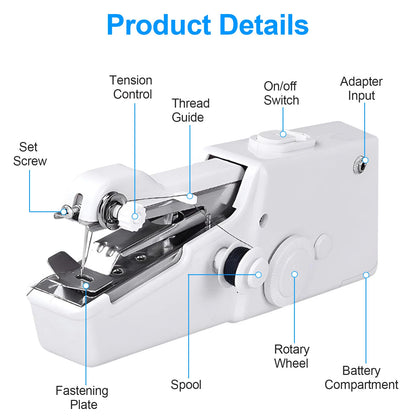 Mini Sewing Machine – Portable Handheld Electric Stitcher