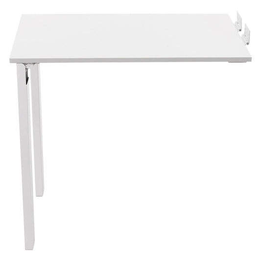White Wall-Mounted Folding Dining Table – Wood