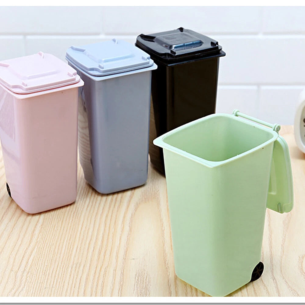 4-Pack Mini Trash Can Desk Organizers