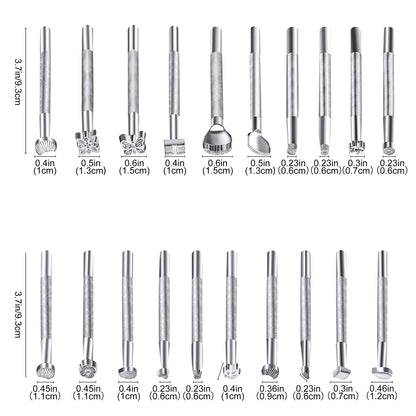 20-Piece Leather Stamping Tool Set