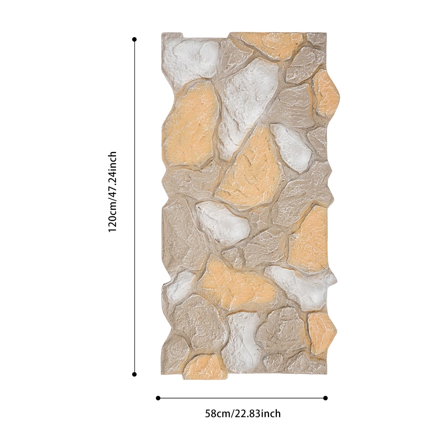 3D Faux Stone PU Wall Panel