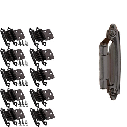 40Pcs Matte Black Cabinet Hinges