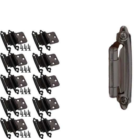40Pcs Matte Black Cabinet Hinges