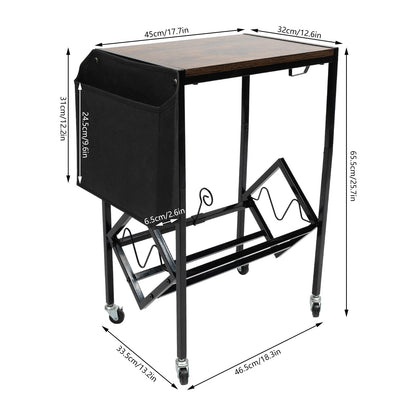 2-Tier Media Mobile Shelf