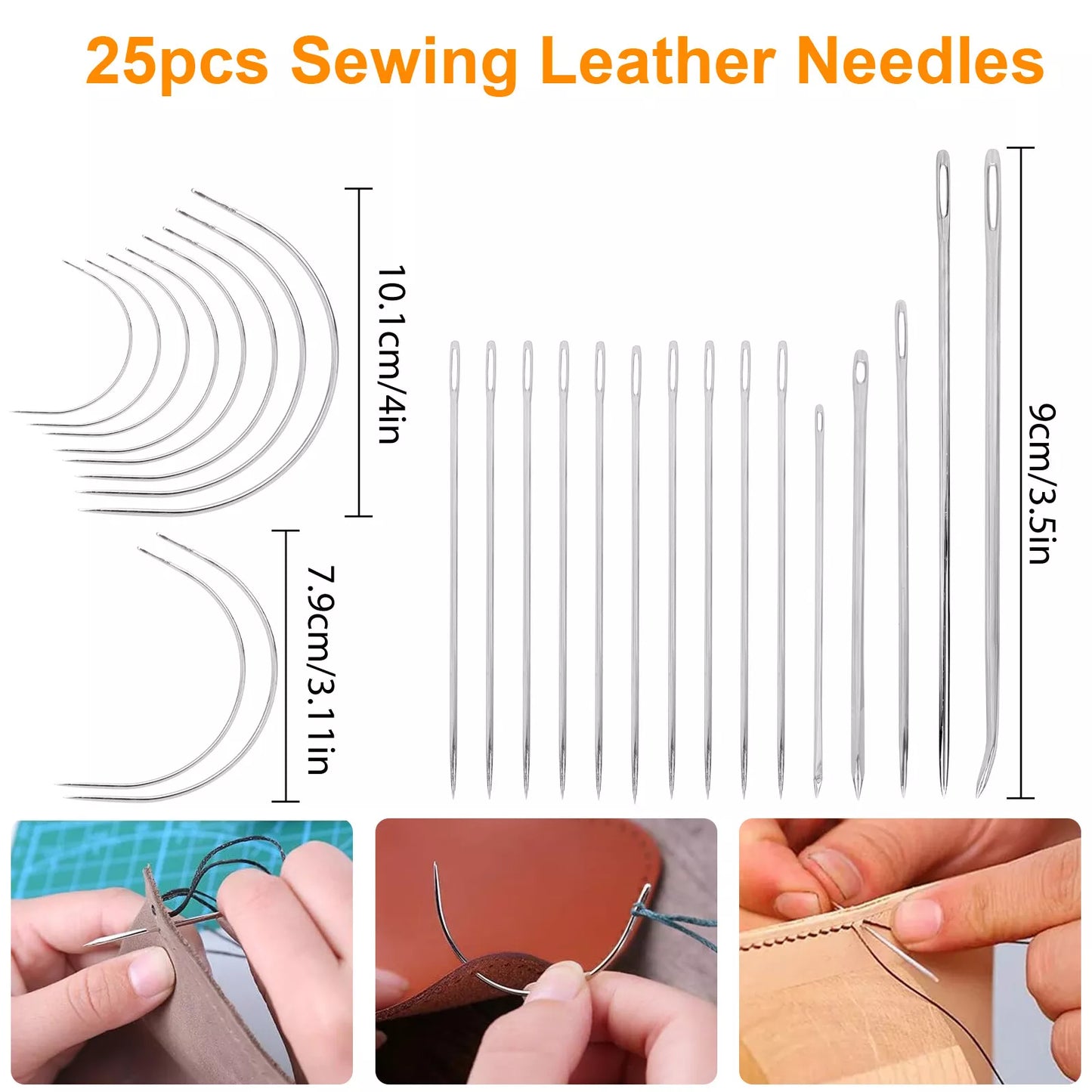 48-Piece Heavy Duty Leather Sewing Kit