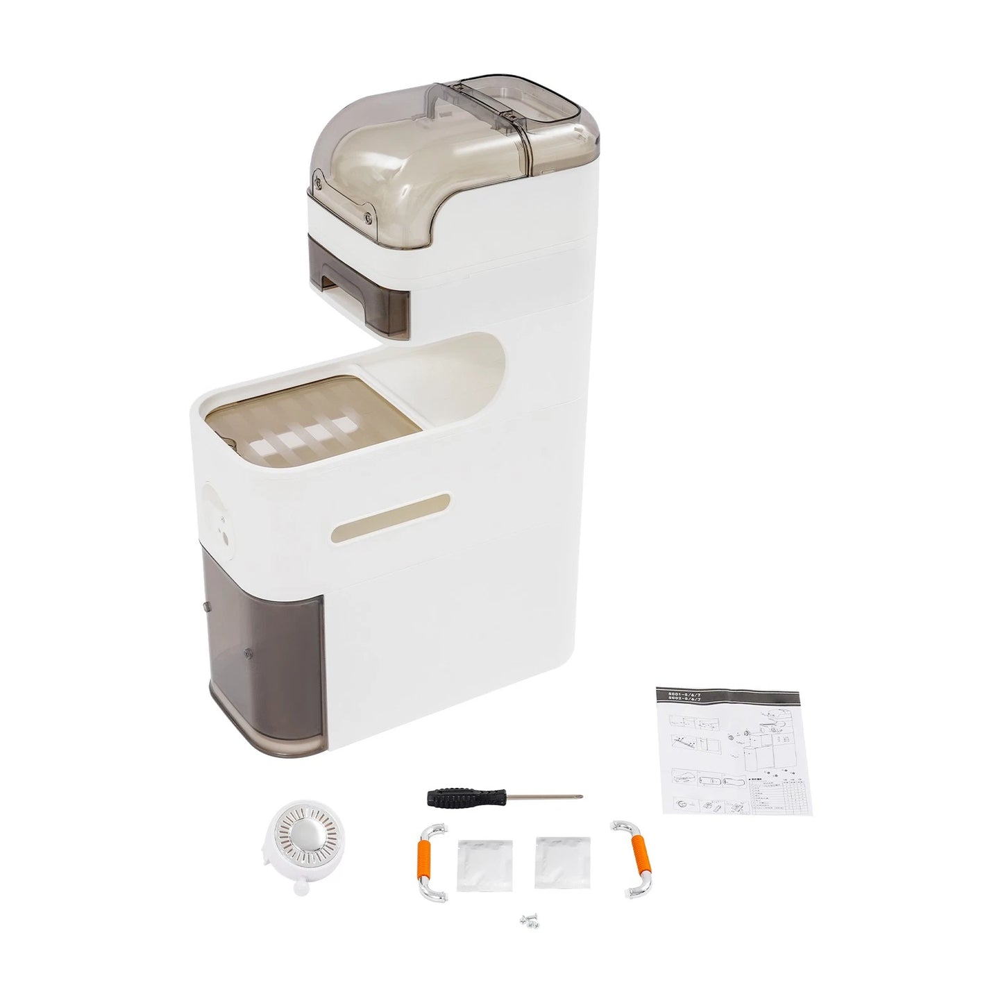 2-Tier Slim Storage Cabinet with Wheels
