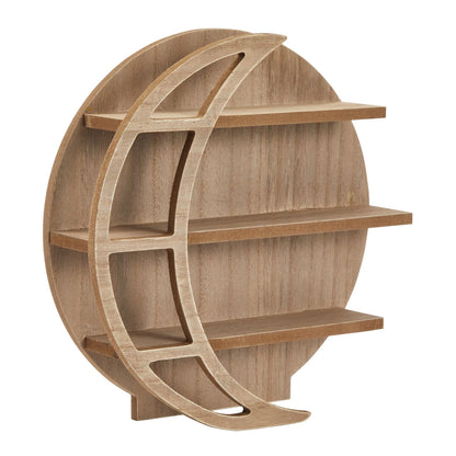 Wood Crystal Display Shelf