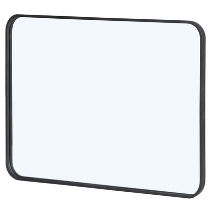 Home Collection 2 Pack 24" x 36" Black Metal Framed Wall Mirrors