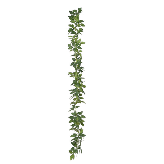 Home Collection 6FT Artificial Green Silk Rose Leaves Garland