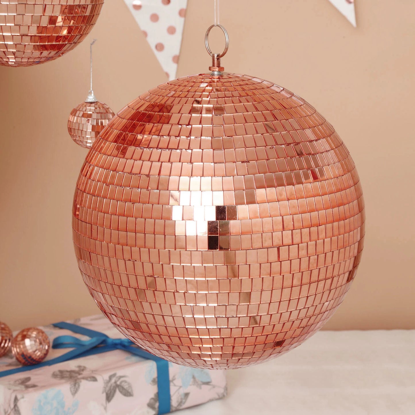 Home Collection 2 Pack 10" Hanging Disco Mirror Balls