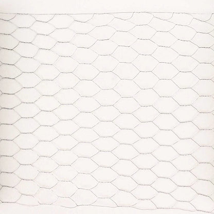 Home Collection 16 ft x 12 in Silver Hexagonal Galvanized Metal Craft Wire Mesh