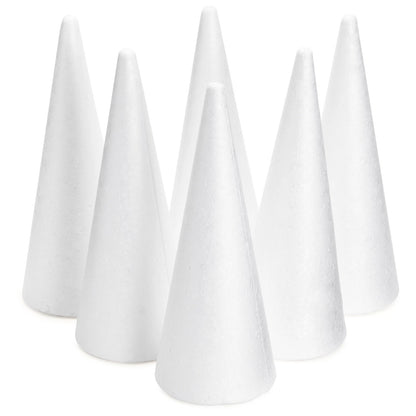 6-Pack Foam Cones for Crafts