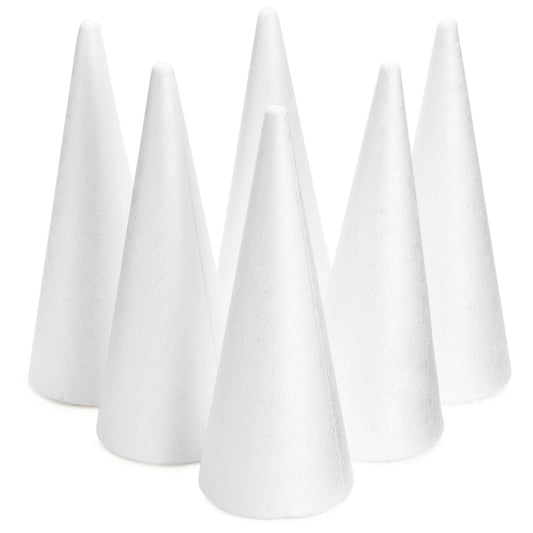 6-Pack Foam Cones for Crafts