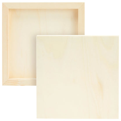 6-Pack Unfinished Wood Panels for Painting