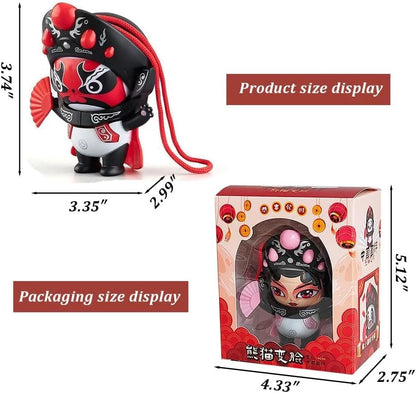 Chinese Peking Figurine with 5 Unique Faces