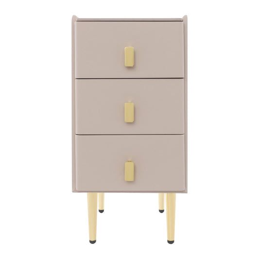 Narrow Nightstand with Drawers – Bedside Table