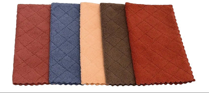 Home Collection Pack of 5 Microfiber Cleaning Cloths 11.5x11.5 Solid