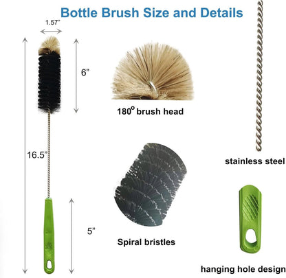 1× / 2× Long Handle Bottle Cleaning Brush