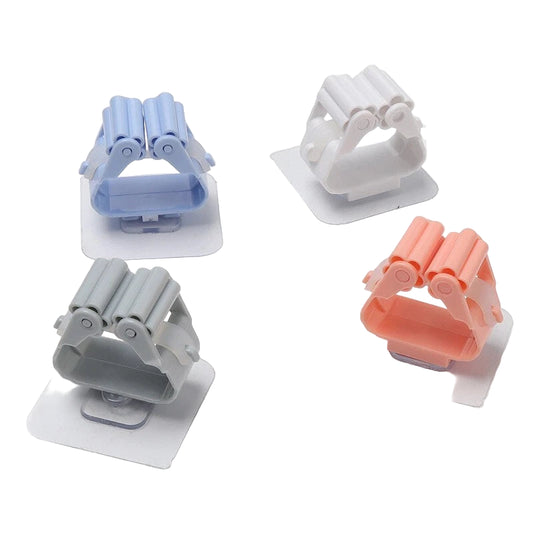4-Pack Wall-Mount Broom Holder