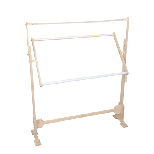Adjustable Cross Stitch Frame Stand with Hoop and Storage Toolbox